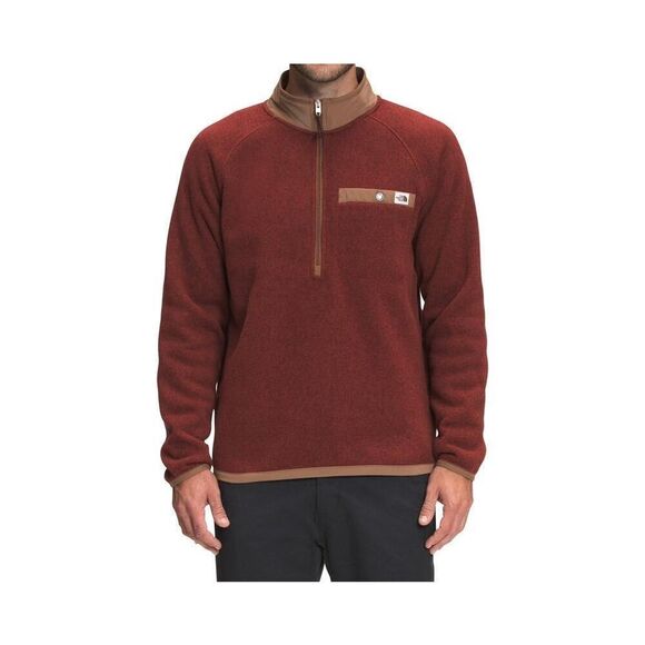 The North Face Gordon Lyons 1/4 Zip Up Fleece Brick House Men's Sweatshirt S - Picture 1 of 12